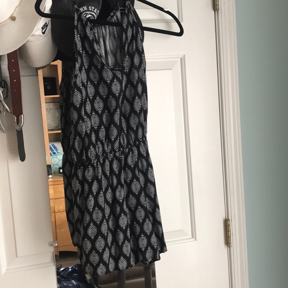 Black and white romper